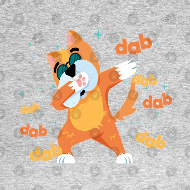 Dabbing Pug Shirt - Cute Funny Dog Dab T-Shirt by affane